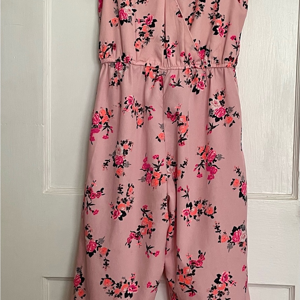 Japna Kids Floral Pink Jumpsuit